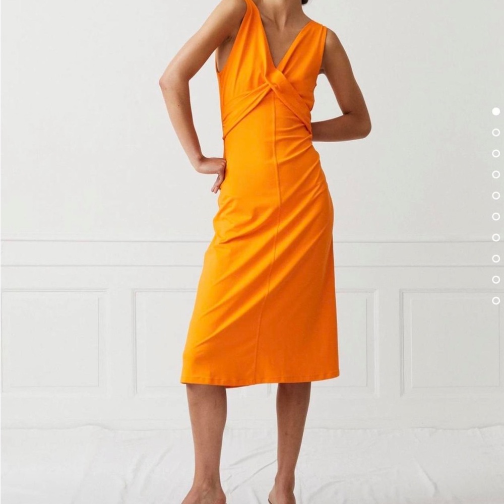 SAKS POTTS TILDA DRESS IN NEON ORANGE